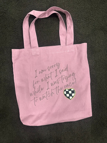 Canvas Patch Totes (Pink)