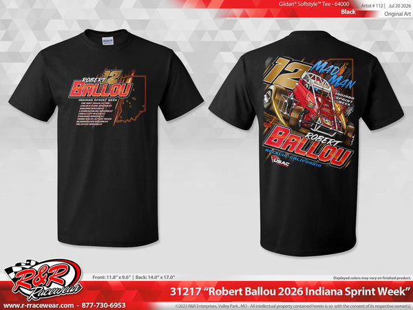 2026 Robert Ballou - Indiana Sprint Week - Black