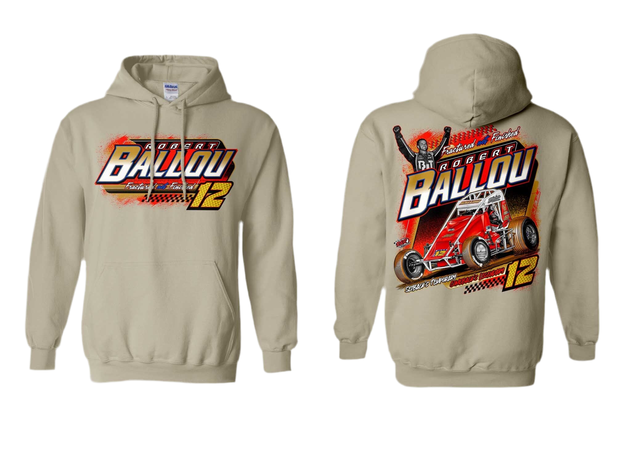 2025 Fractured not Finished Hoodie - Sand
