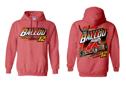 2025 Fractured not Finished Hoodie - Heather Red