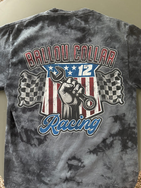 2025 Ballou Collar Racing-  Black Spider Tie Dye