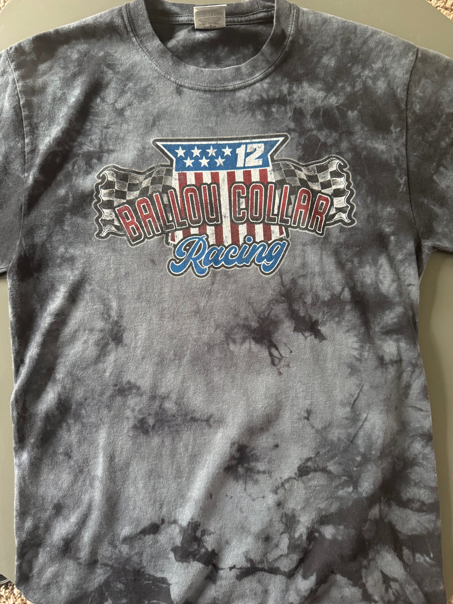 2025 Ballou Collar Racing-  Black Spider Tie Dye