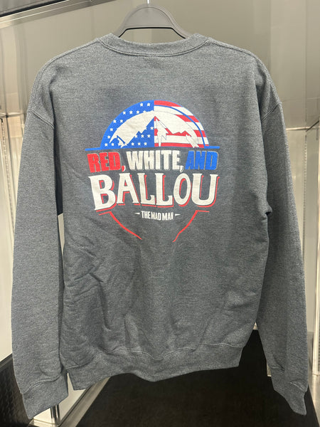 2024 Red, White & Ballou Crew Neck Sweatshirt - Dark Heather Gray