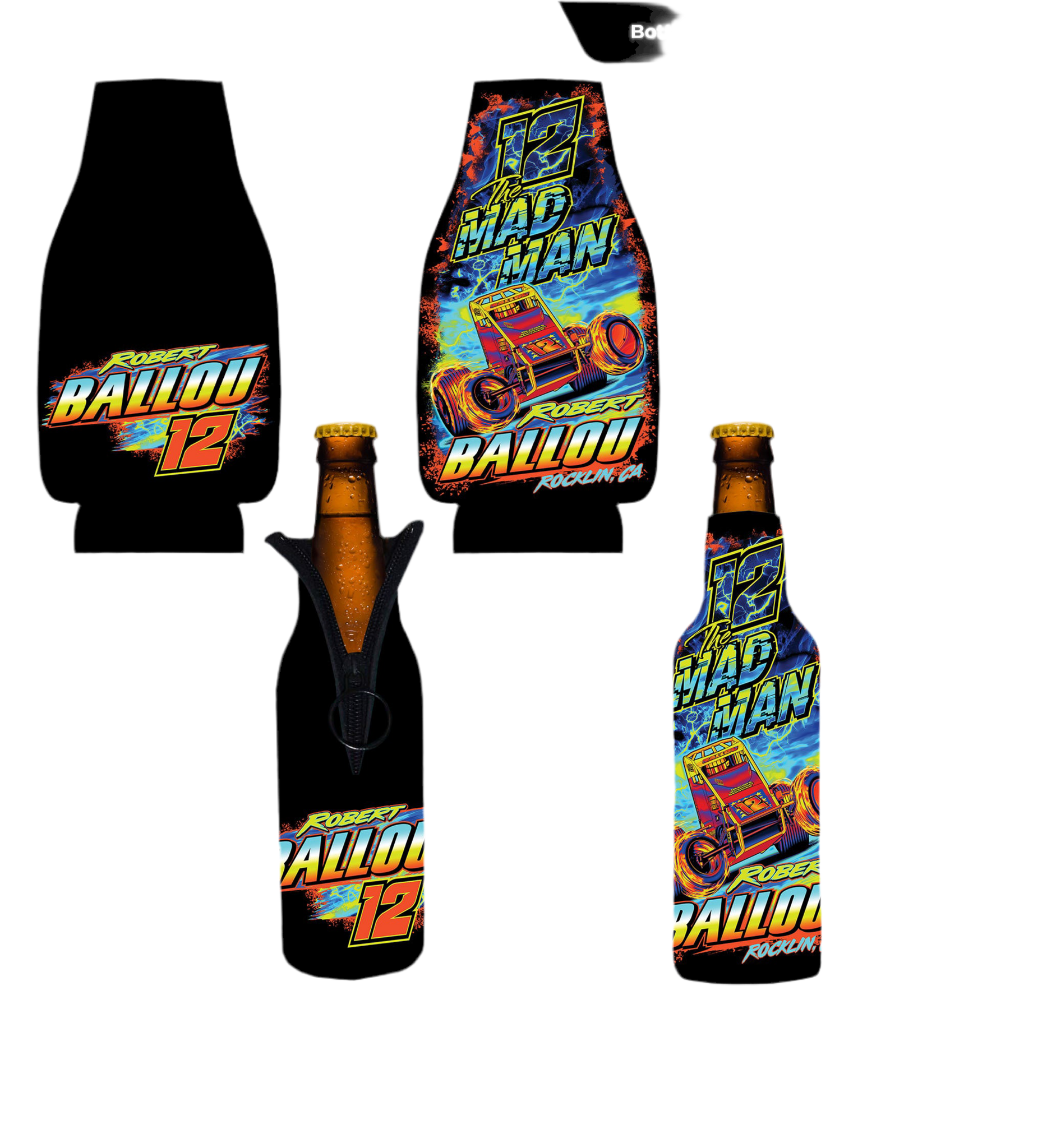 2025 Madman Black Light Koozie - Bottle