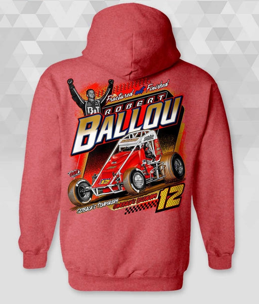 2025 Fractured not Finished Hoodie - Heather Red