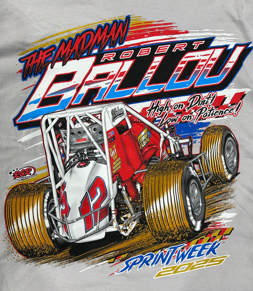 2025 Indiana Sprint Week - "High on Dirt!  Low on Patience!" - Ice Grey "only 3xl"