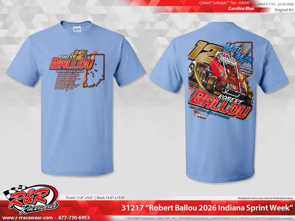 2026 Robert Ballou - Indiana Sprint Week - Carolina Blue